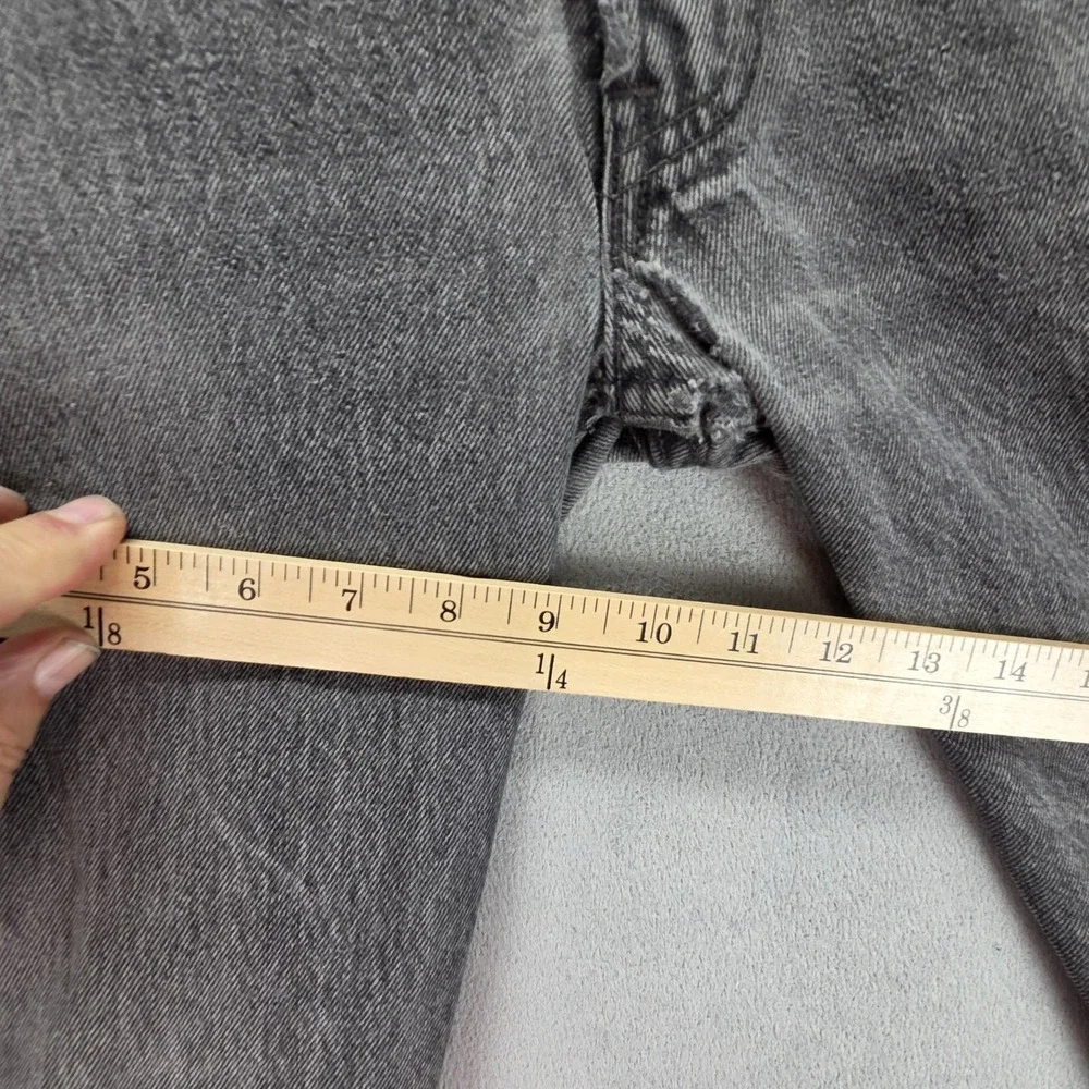 Vintage Levis 501‎ Jeans Mens Black Charcoal Wash Button Fly Made USA Fits 26x30